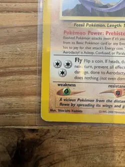 Pokemon TCG Aerodactyl Neo Revelation Card 15/64 Unlimited Rare LP - Image 5