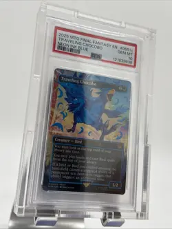 2025 MTG FINAL FANTASY COLORFUL CHOCOBOS-NEON INK BLUE TRAVELING CHOCOBO PSA 10 - Image 3