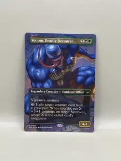 MTG - Venom, Deadly Devourer - Borderless FOIL #22 Marvel's Spider-Man: Eternal - Image 1