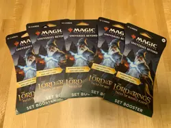 5 Set Boosters -NEW, SEALED- The Lord of The Rings Tales of Middle-Earth MTG - Image 1