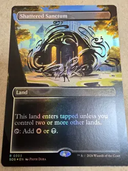Shattered Sanctum - Foil (Borderless) Secrets of Strixhaven - Mtg - Image 1