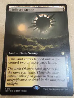 Eclipsed Steppe - (Extended Art) Commander: Secrets of Strixhaven Regular - Mtg - Image 1