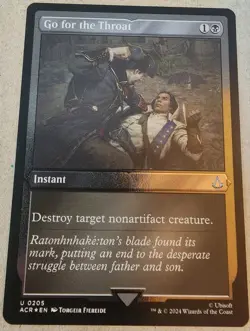 Go for the Throat - #205 (Foil Etched) Universes Beyond: Assassin's Creed - Mtg - Image 1