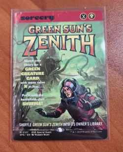 Magic MTG Green Sun's Zenith SPG 0127 Showcase Borderless Mythic - NM condition - Image 1