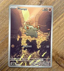 Phanpy 205/191 SV08 Surging Sparks IR Illustration Rare Pokemon TCG - Image 1