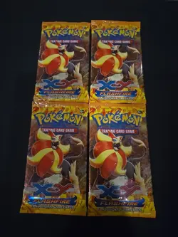 1x Pokemon XY Flashfire Booster Pack Sealed! Pyroar Art Work - Image 1