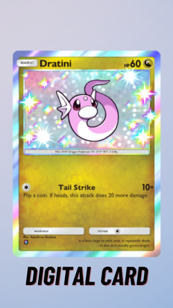 Dratini Shiny Mega Shine Pokemon TCG Pocket 1 Star ⭐ (English) - Image 1
