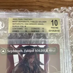 2025 MTG Final Fantasy- Sephiroth, Fabled Soldier #0527 Surge Foil - BGS 10 - Image 4
