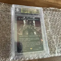 2025 MTG Final Fantasy- Sephiroth, Fabled Soldier #0527 Surge Foil - BGS 10 - Image 5