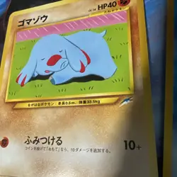 Phanpy & Swinub Neo Destiny 4 Japanese Vintage TCG Pokemon Old Back “Two4TuesMP” - Image 2