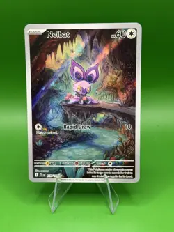 Pokemon TCG Noibat 169/159 Sv09: Journey Together Illustration Rare Holo - Image 1