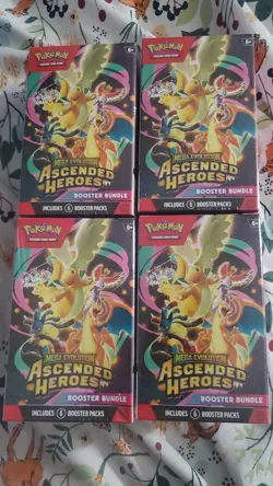 Pokemon Ascended Heroes Booster Bundle Lot of 4 Brand New Sealed - Image 1