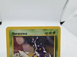 Heracross 6/111 Neo Genesis Rare Holo 2000 Pokemon TCG Ken Sugimori SWIRL NM - Image 2
