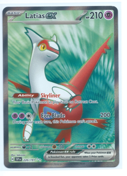 Pokemon Latias ex 220/191 Sv08: Surging Sparks Holo NM - Image 1