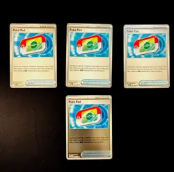 TCG Pokemon Poke Pad x4 playset! 1x Rev Holo 3x uncom. POR 081/088 Eng NM! - Image 1