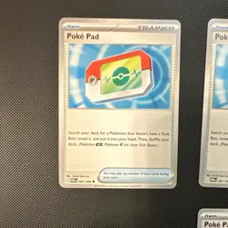 TCG Pokemon Poke Pad x4 playset! 1x Rev Holo 3x uncom. POR 081/088 Eng NM! - Image 3
