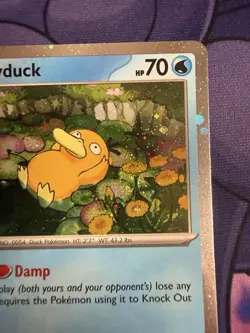 SWIRL Psyduck MEP 007 Black Star Promo Cosmos Holo 3-pack Blister NM - Image 2