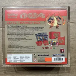 Pokemon TCG XY Evolutions Charizard Elite Trainer Box ETB Factory w/Acrylic Case - Image 4