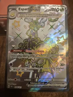Pokemon TCG Espathra EX Shiny Rare 214/091 Paldean Fates - Image 1