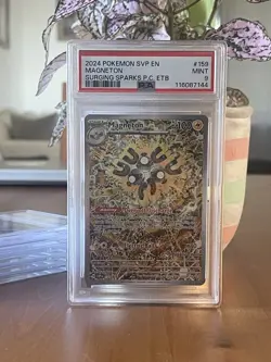 PSA 9 Magneton SVP 159 Surging Sparks Pokemon Center ETB Promo Card - Image 2