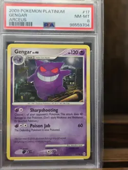 Pokemon TCG Gengar 17/99 Platinum Arceus Rare Non-Holo Card - Image 1
