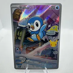 2026 Pokemon TCG MEP EN Piplup 30th Anniversary Promo Card #042 - Image 1