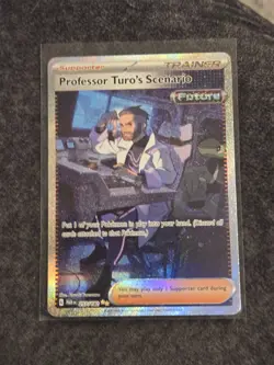 Professor Turo's Scenario Paradox Rift Illustration Card 257/182 Pokemon TCG Nm - Image 1