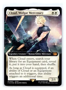 Final Fantasy MTG Cloud Midgar Mercenary Foil Extended Art - Image 1
