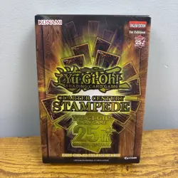 Yugioh Quarter Century Stampede Box 1st Edition Sealed 25th Five 5 Card Packs - Image 1