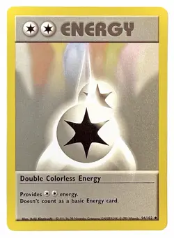 Double Colorless Energy - 96/102 - WOTC Base Set Energy Pokemon Card - NM - Image 1