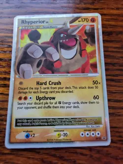 EXC - Rhyperior LV.X - Black Star Promo - DP29 - Holo Rare 2008 Pokemon TCG Card - Image 1