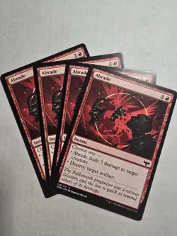 (4) Abrade *PLAYSET* Innistrad: Crimson Vow Regular NM MTG - Image 1