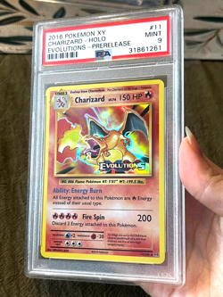 Pokemon XY Evolutions 2016 Charizard Holo PSA 9 Pre-Release - Image 3