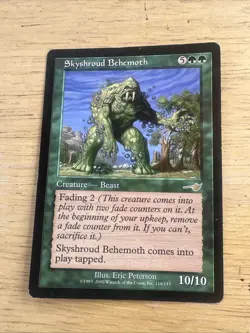 Magic the Gathering MTG Skyshroud Behemoth Nemesis Rare - Image 1