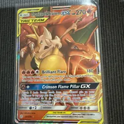 Pokemon Cards: Cosmic Eclipse Rare Holo: Charizard & Braixen GX 22/236 - Image 1