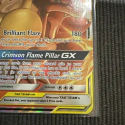 Pokemon Cards: Cosmic Eclipse Rare Holo: Charizard & Braixen GX 22/236 - Image 3