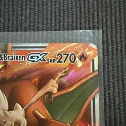 Pokemon Cards: Cosmic Eclipse Rare Holo: Charizard & Braixen GX 22/236 - Image 4