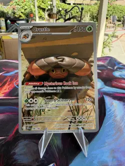 Pokemon TCG: Crustle 186/182 Illustration Rare Destined Rivals NM - Image 1