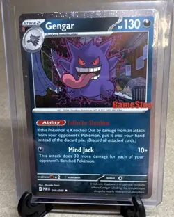Pokemon Gengar GameStop Promo Stamped 050/088 130HP Stage 2 Mind Jack - Image 1
