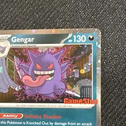 Pokemon Gengar GameStop Promo Stamped 050/088 130HP Stage 2 Mind Jack - Image 4