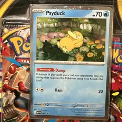 (2) Pokemon TCG Mega Evolution 3-Pack Blister Set Psyduck PROMO LOT! - Image 5