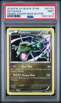 2016 POKEMON XY BLACK STAR PROMOS RAYQUAZA #XY141 HOLO PSA 9 MINT #132013413 - Image 1