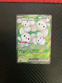 Pokemon Maushold ex 233/182 SV04: Paradox Rift Holographic NM - Image 1