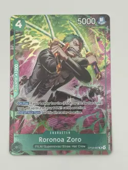 Roronoa Zoro (Treasure Rare) OP13-037 Adventure on Kami's Island Foil - Image 1