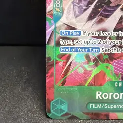 Roronoa Zoro 🔥🔥OP13-037 🔥🔥Treasure Rare🔥🔥 Adventure on Kami's Island Foil - Image 3