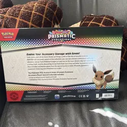 NEW Pokemon Scarlet & Violet Prismatic Evolutions Set Accessory Eevee Pouch - Image 2