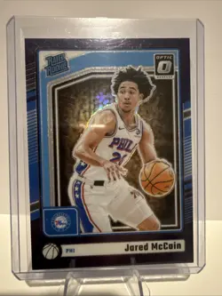 2024-25 Donruss Optic Jared McCain Rated Rookie Purple Shock Prizm #270 - Image 1