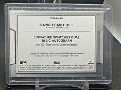 2024 Topps Museum Collection GARRETT MITCHELL Signature Swatches Dual Relic Auto - Image 2