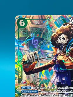 One Piece TCG Brook OP15-032 SR - Alt Art - Adventure on Kami's Island - Image 2
