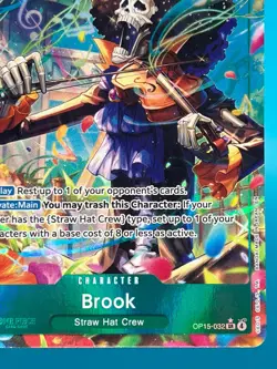 One Piece TCG Brook OP15-032 SR - Alt Art - Adventure on Kami's Island - Image 4